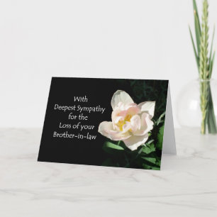 Tulip Sympathy Card - Loss of Brother-in-law