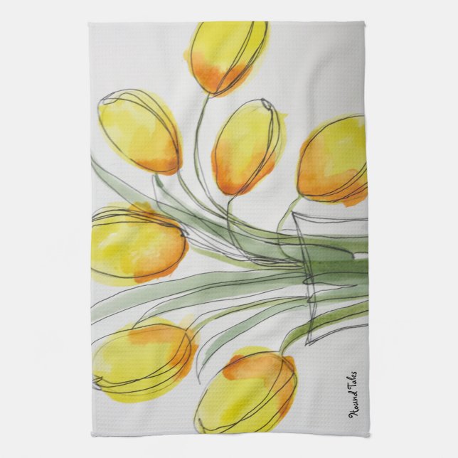 Tulip Tea Towel (Vertical)
