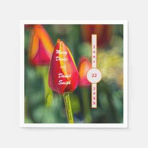 Tulip Textured Garden Napkin