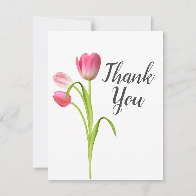Tulip Thank you card (Front)