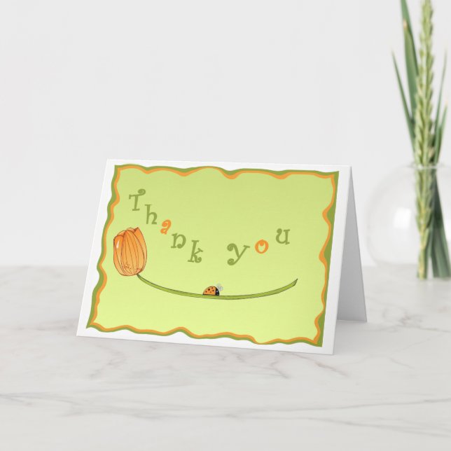 Tulip Thank You Card (Front)