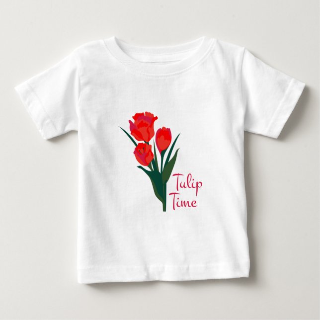 Tulip Time Baby T-Shirt (Front)
