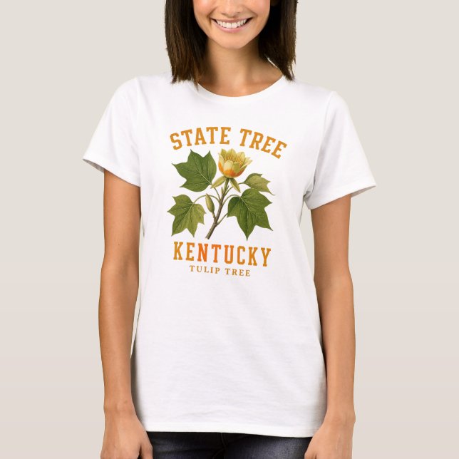Tulip Tree Blooming Regional Pride T-Shirt (Front)