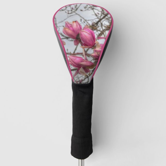 Tulip Tree Blossoms Golf Head Cover (Front)