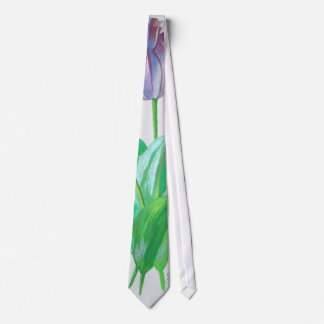 Tulip Trio Colourful Artistic Flowers Tie