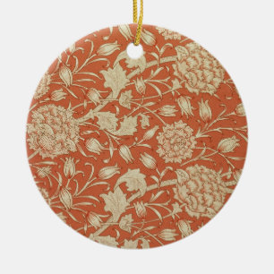 Tulip wallpaper design, 1875 ceramic tree decoration