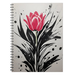 Tulip - Watercolor flowers Notebook