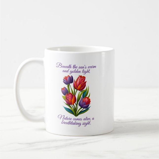 Tulip with Poem - Mug (Left)