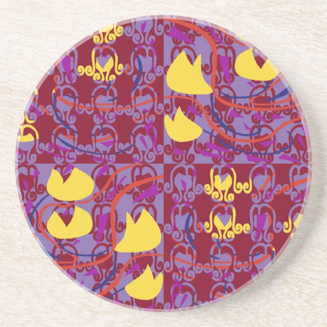 Tulipbulbs Cupflowers Coaster (Front)