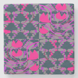 Tulipbulbs Roses Stone Coaster