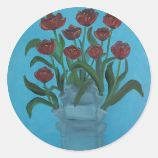 tulipiere classic round sticker