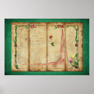 Tulipomania Graph (green) Poster