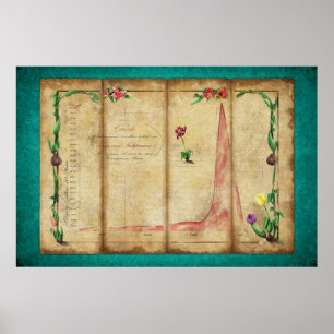 Tulipomania Graph (mint) Poster