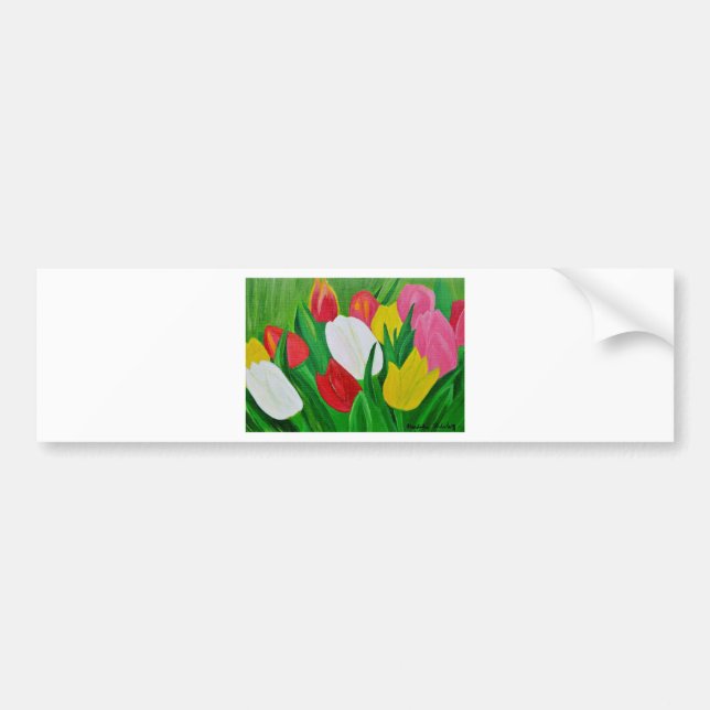Tulips 2a bumper sticker (Front)