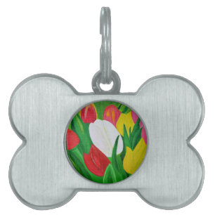 Tulips 2a pet name tag