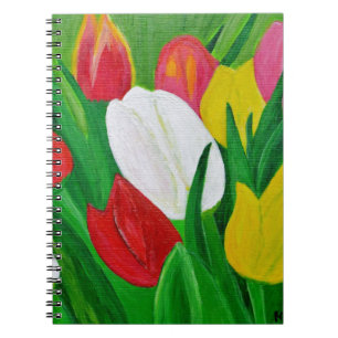 Tulips 2a spiral notebook