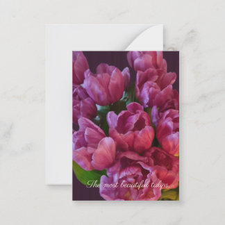 Tulips and custom+text Mother's day Card