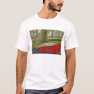 Tulips and daffodils, Keukenhof Gardens, T-Shirt