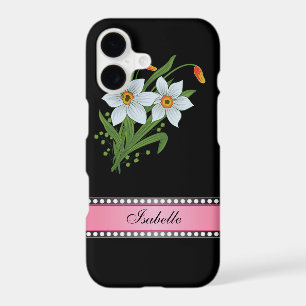 Tulips and Daffodils Pink Personalised Name