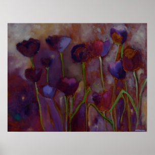 TULIPS AND FIREFLIES - PRINT