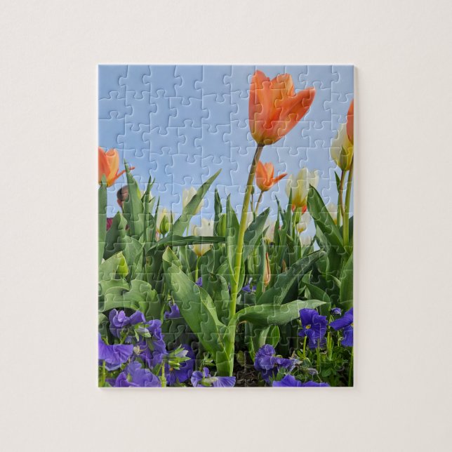 Tulips and Pansies Jigsaw Puzzle (Vertical)