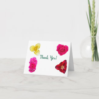 Tulips and Roses Thank You Card