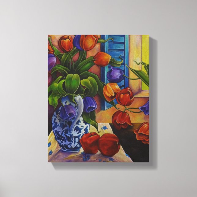 Tulips & Apples - Canvas Print (Front)
