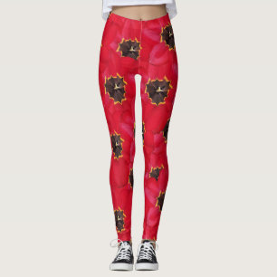 Tulips background leggings