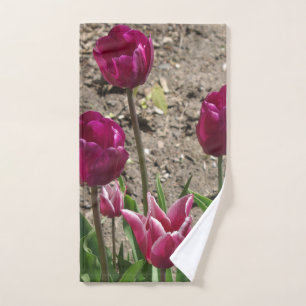 Tulips Bath Towel Set