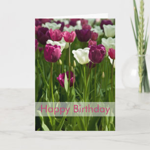 Tulips Birthday Card   Geburtstagskarte Tulpen