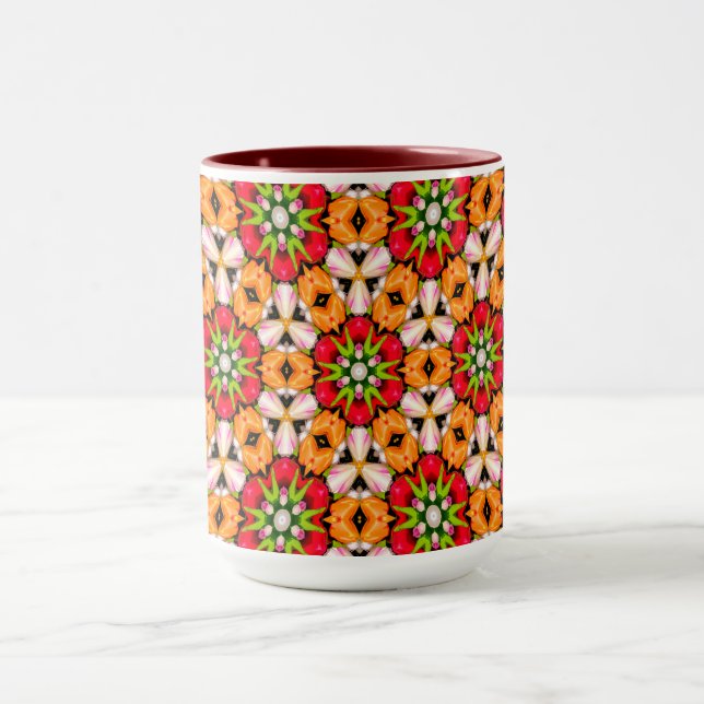 Tulips Bouquet Pattern Mug (Center)