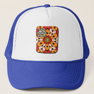 Tulips Bouquet Pattern Trucker Hat