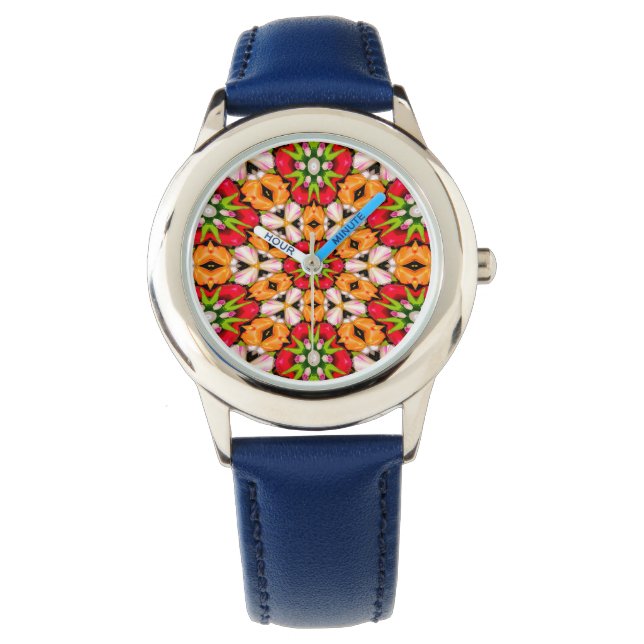 Tulips Bouquet Pattern Watch (Front)