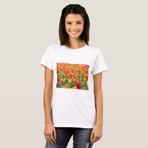 Tulips, Bright and colourful yellow and red T-Shirt