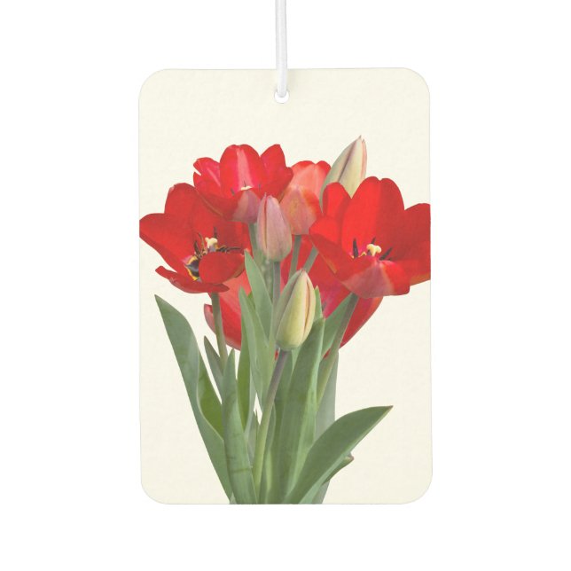 Tulips Car Air Freshener (Front)
