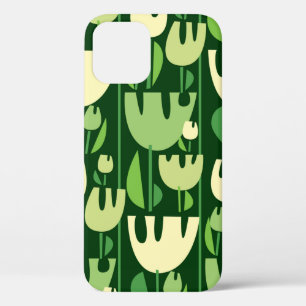 Tulips colour seamless pattern iPhone 12 case