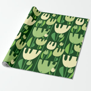 Tulips colour seamless pattern wrapping paper