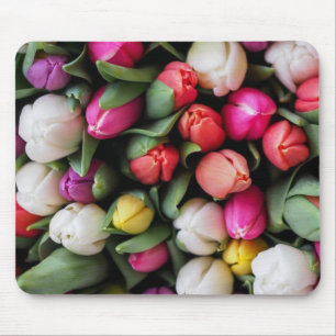 Tulips Colourful Flowers Easter Spring Mouse Pad