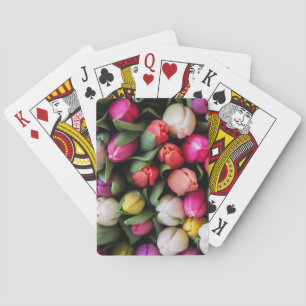 Tulips Colourful Flowers Easter Spring Playing Cards