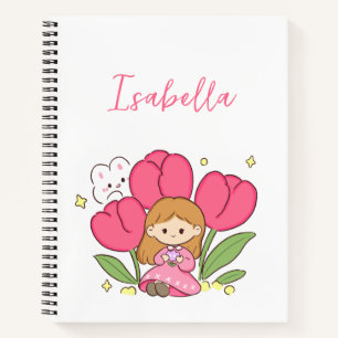 Tulips custom notebook