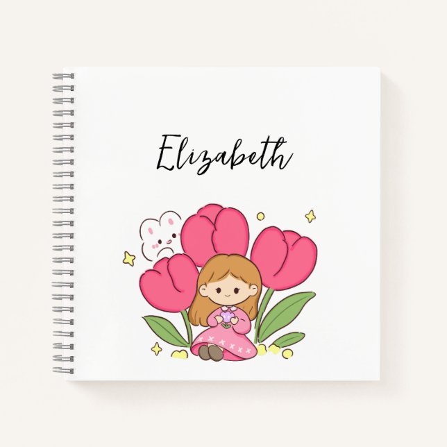 Tulips Custom Notebook (Front)