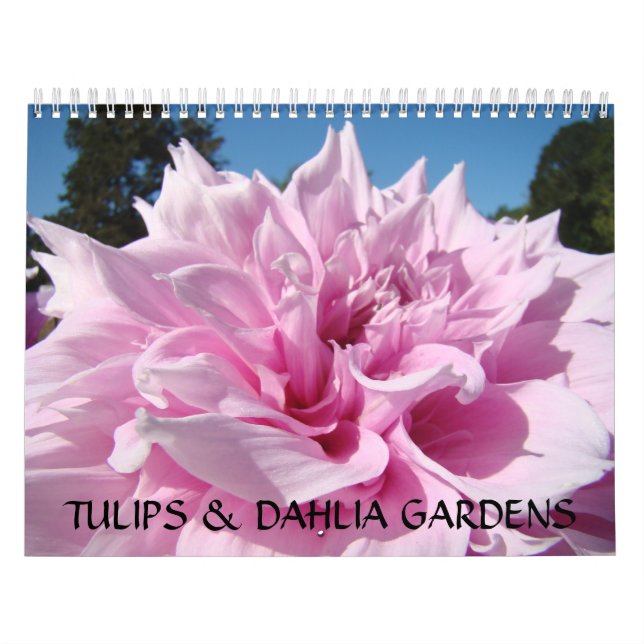 TULIPS & DAHLIA GARDENS Calendar Gift Office Boss (Cover)