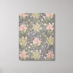 Tulips, Daisies and Honeysuckle Canvas Print