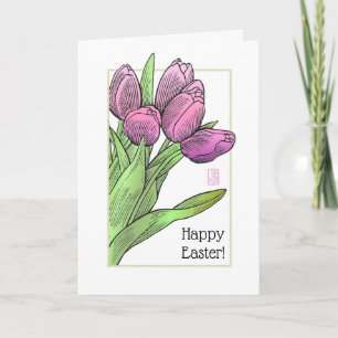 Tulips Easter Card
