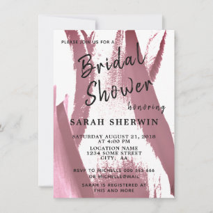 Tulips Elegant Floral Bordeaux Bridal Shower Card