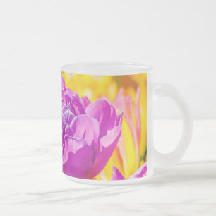 Tulips Enchanting 12 Frosted Glass Coffee Mug