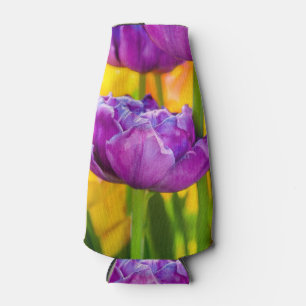 Tulips Enchanting Deep Pink Bottle Cooler