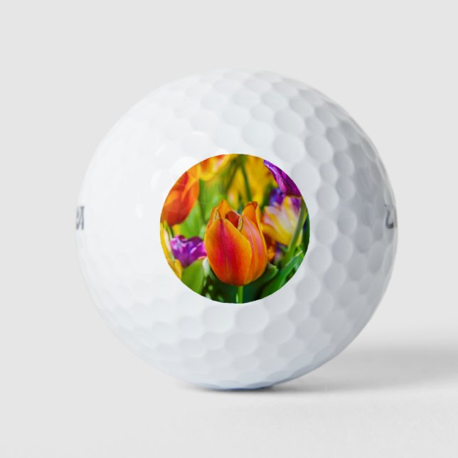 Tulips Enchanting Golf Balls (Front)