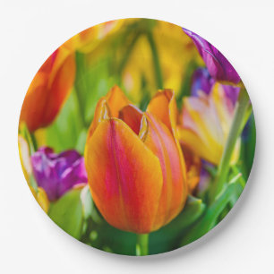 Tulips Enchanting Paper Plate