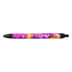 Tulips Enchanting Purple Black Ink Pen